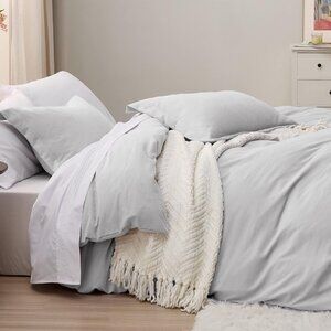 NEW Twin/Twin XL Duvet Cover Set – Bedsure Soft Cotton-Like Bedding, 2-Piece (Li
